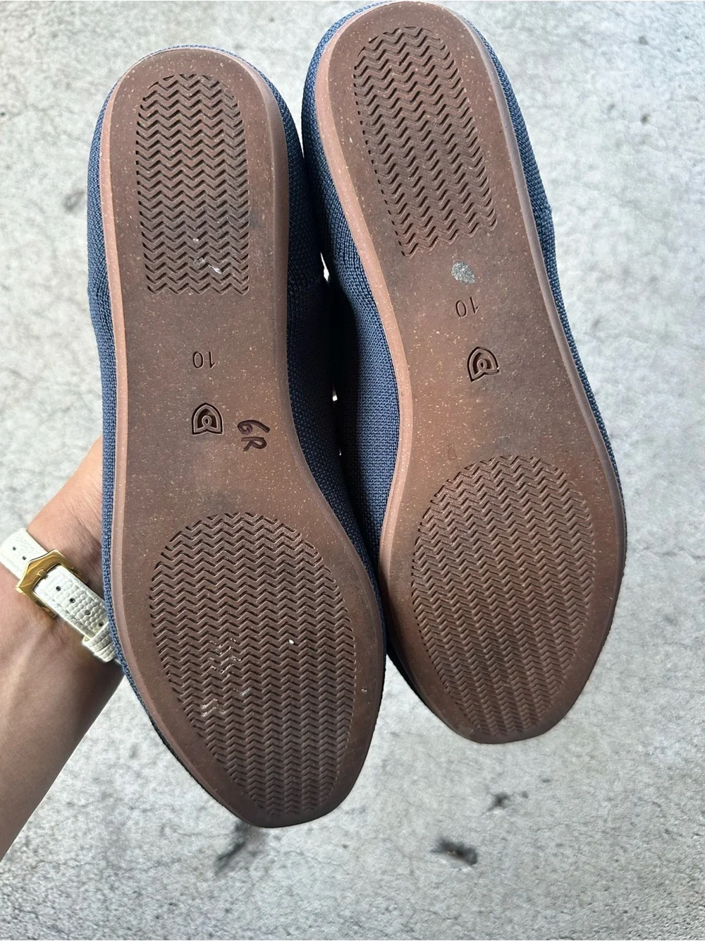Rothy’s Square Highland Cap Toe Knit Ballet Flats